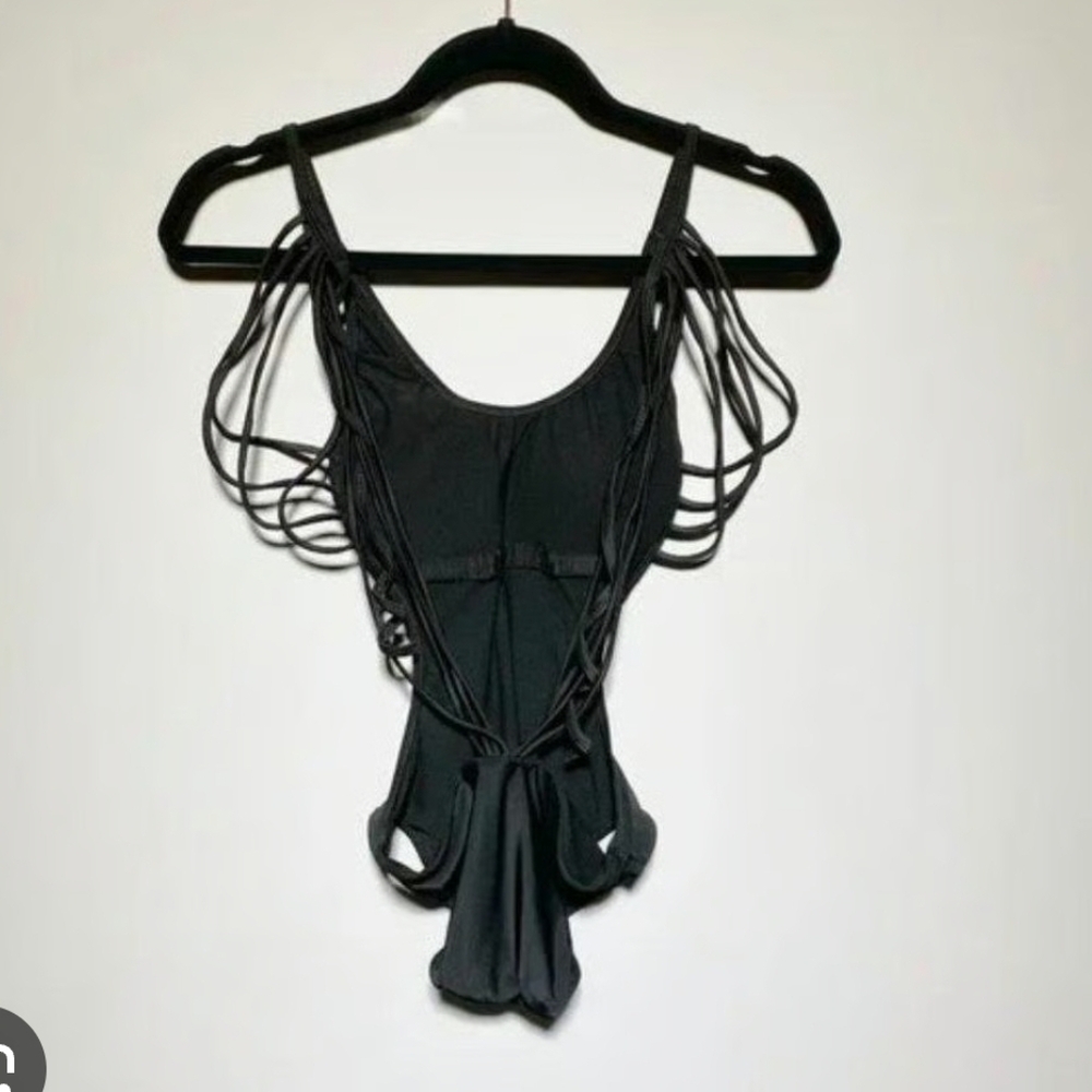 Black Strappy Swimsuit